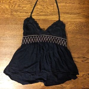 Free People navy tank top